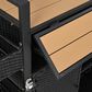 HOMLUX 53" Wicker Outdoor Kitchen Island in Black Brown, , large
