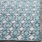 Safavieh Montauk Southwestern 9" x 12" Turquoise and Multicolor Area Rug, , large