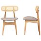 Baxton Studio Tarana Side Chair in Natural Oak and Light Brown (Set of 2), , large