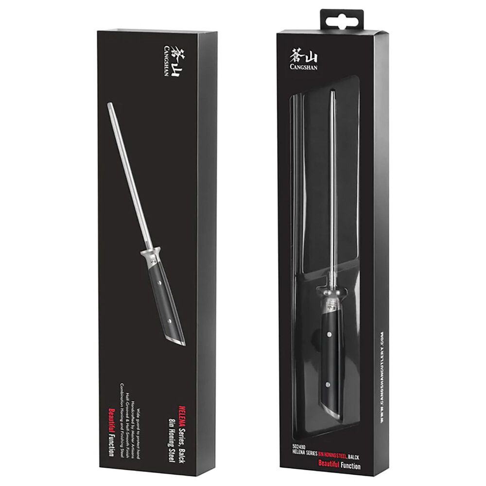 Cangshan Helena 8&quot; Honing Steel in Black, , large