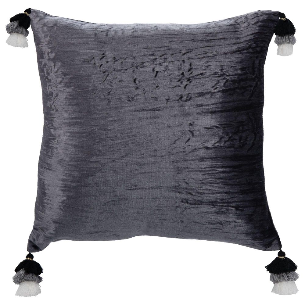 Safavieh Gwena 16&quot; Pillow in Dark Gray, , large