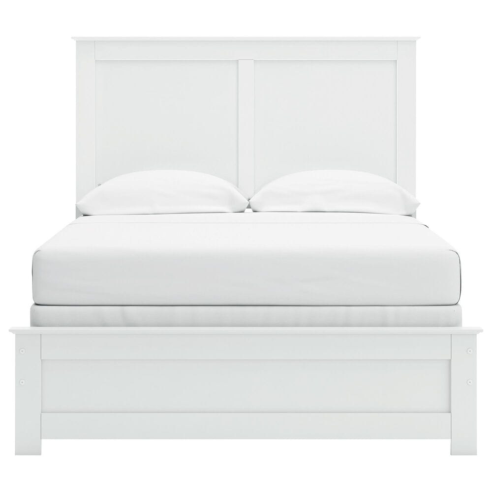 Ashley Bostwick Shoals 5-Piece Full Panel Bedroom Set in White, , large