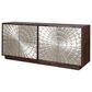 Simeon Collection Crossings Palace 78" TV Console in Silver Clad and Antique Walnut, , large