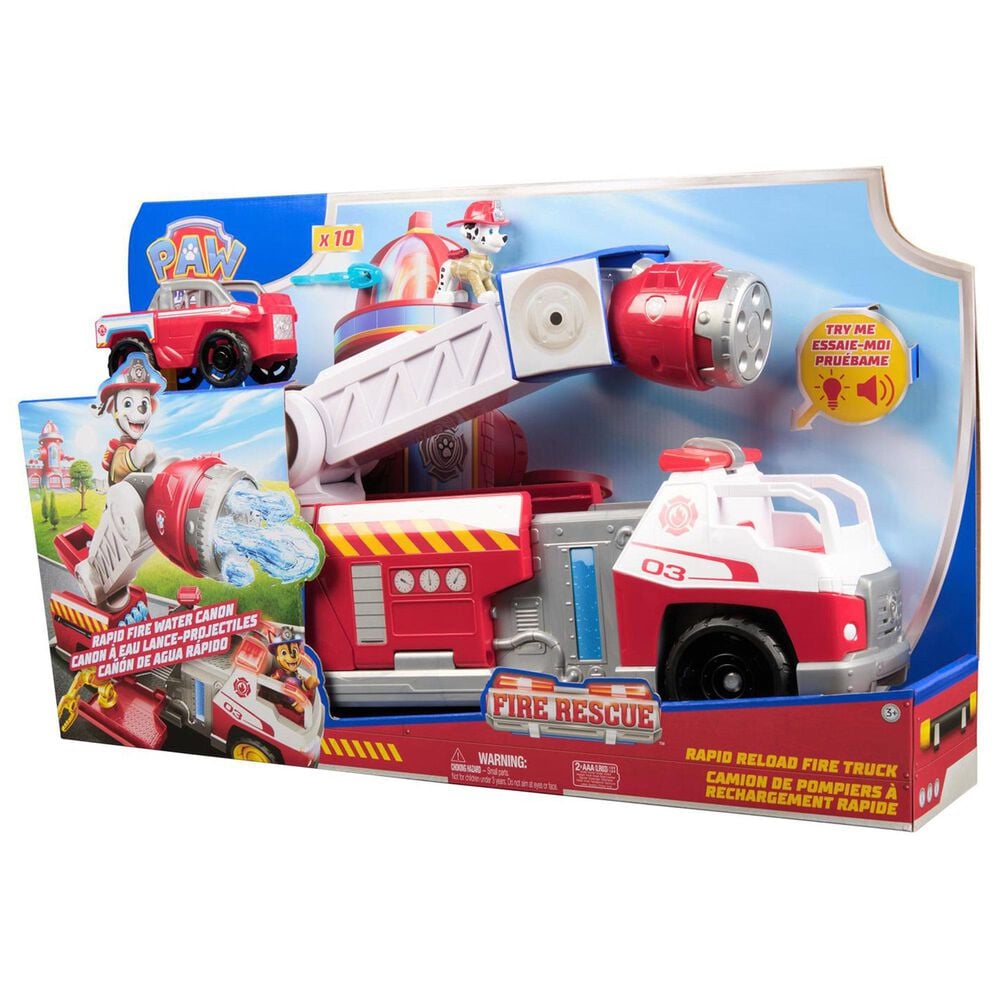 PAW Patrol Fire Rescue Rapid Reload Fire Truck, , large