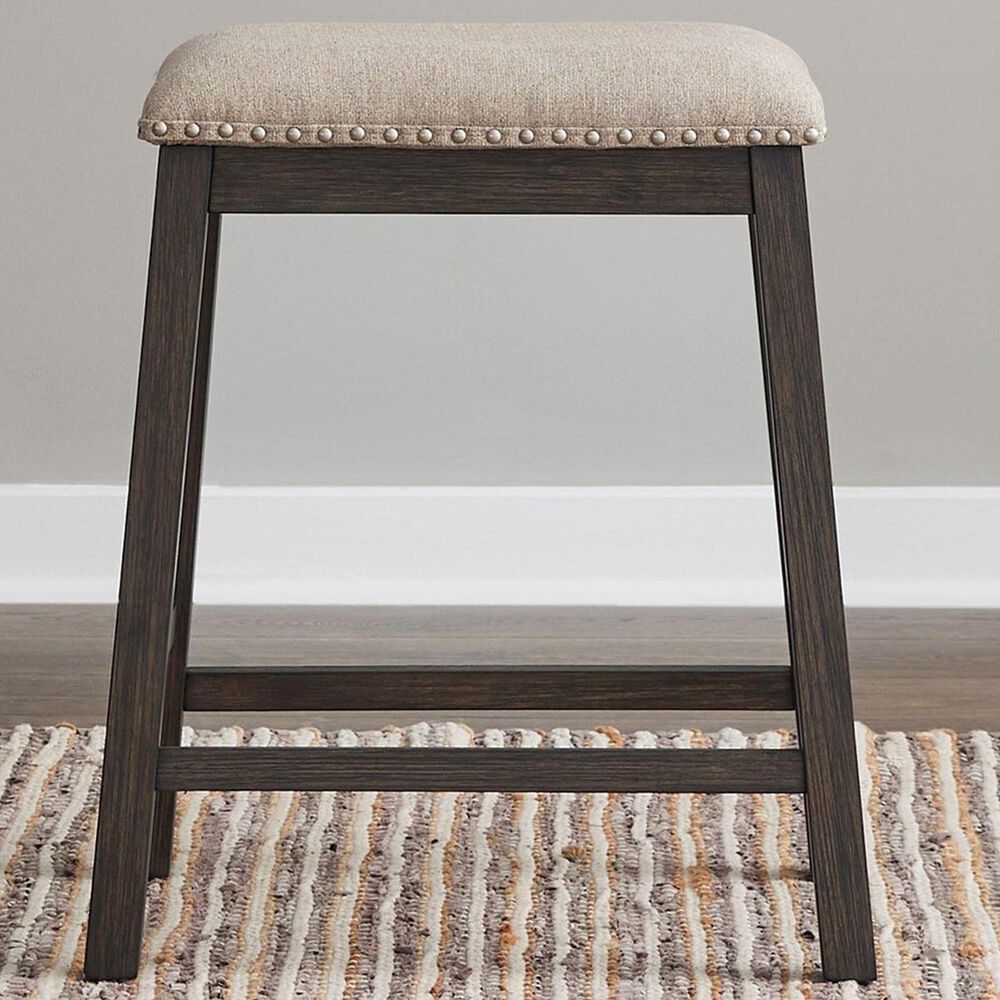 Belle Furnishings Harrison 26" Upholstered Counter Stool in Espresso, , large