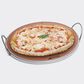 SMEG 24" Pizza Stone with Handles in Stainless Steel, , large