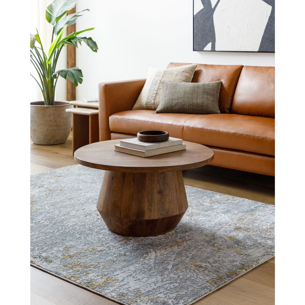 Surya Dresden Gray, White, Medium Gray, Light Slate, Mustard and Rust 10&#39; x 13&#39;11&quot; Area Rug, , large