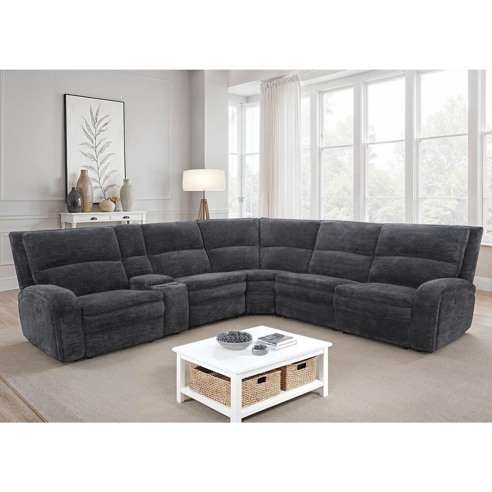 Oxford Furniture 6-Piece Power Reclining Sectional, , large