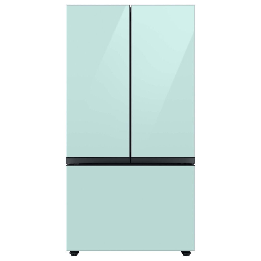 Samsung Bespoke Bespoke 3-Door French Door Refrigerator Bottom Panel in Morning Blue Glass, , large