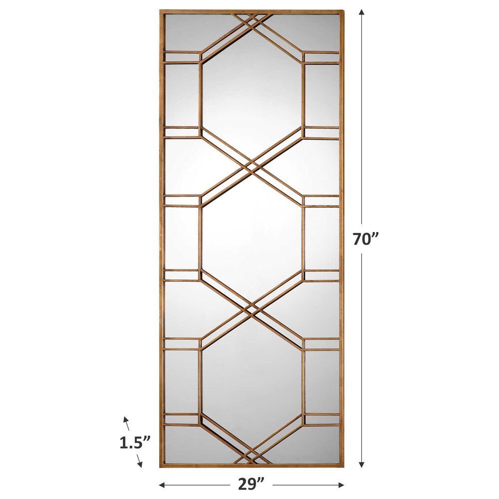 Uttermost Kennis Leaner Mirror in Antiqued Gold, , large