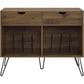 DHP Turntable Stand with Drawers in Walnut, , large