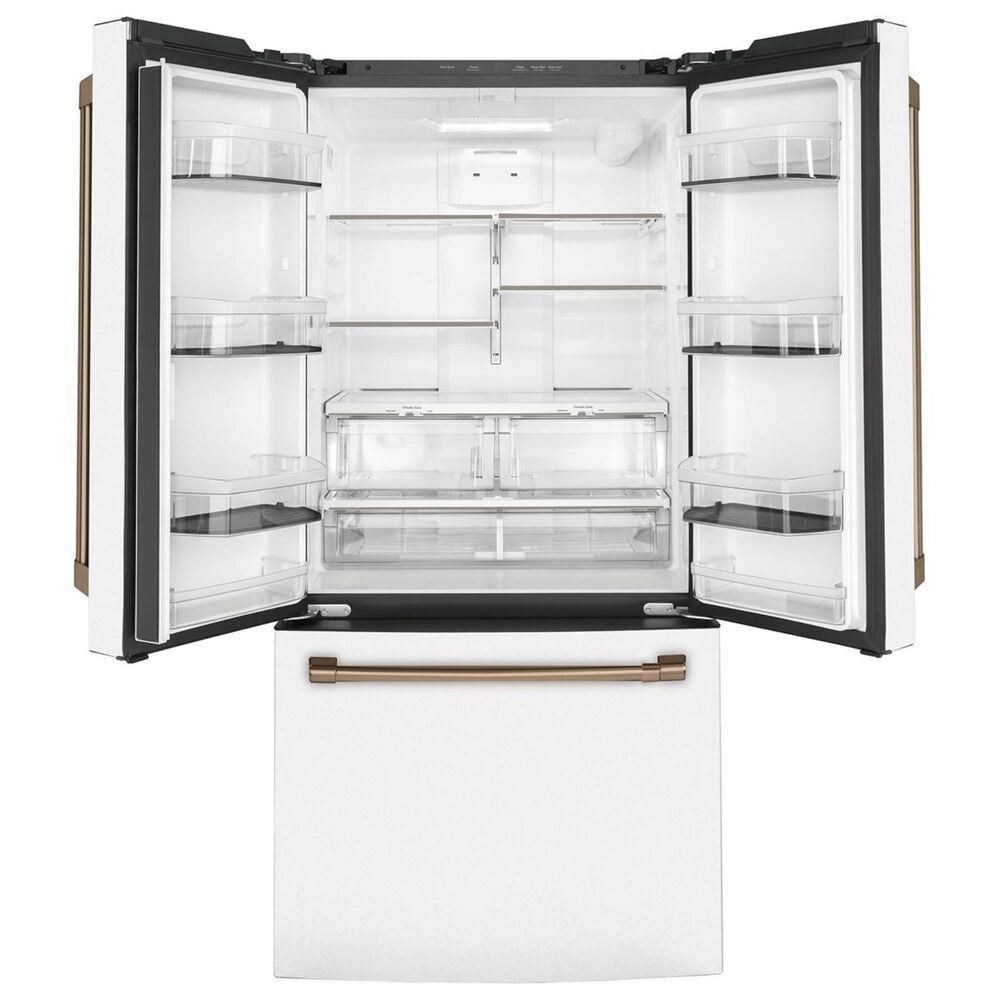 Cafe 19 Cu. Ft. 3-Door French Door Refrigerator in Matte White, , large