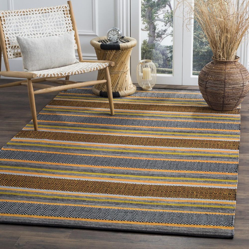 Safavieh Montauk 5&#39; x 8&#39; Navy and Multicolor Area Rug, , large