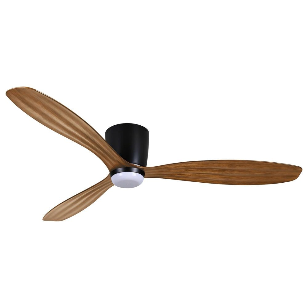 Minka-Aire Ventiara 52" LED Flush Mount Indoor/Outdoor Ceiling Fan in Coal, , large