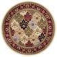 Safavieh Lyndhurst LNH320 8" Round Multicolor and Red Area Rug, , large