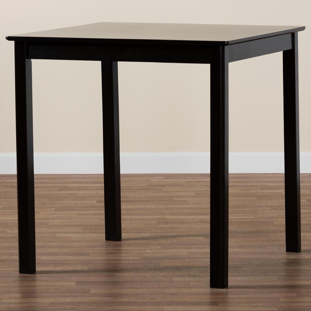Baxton Studio Lenoir Counter Height Pub Table in Espresso Brown, , large