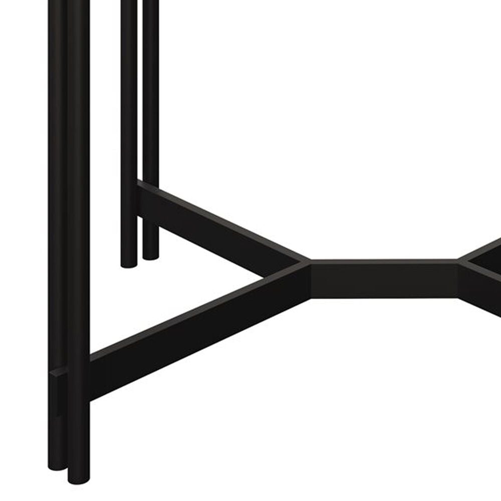 Golden Wave Furniture Huron Chairside Table in Dark Brown and Black, , large