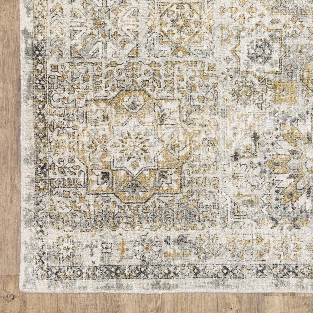 Oriental Weavers Windham Grey and Gold 9&#39; x 12&#39; Area Rug, , large