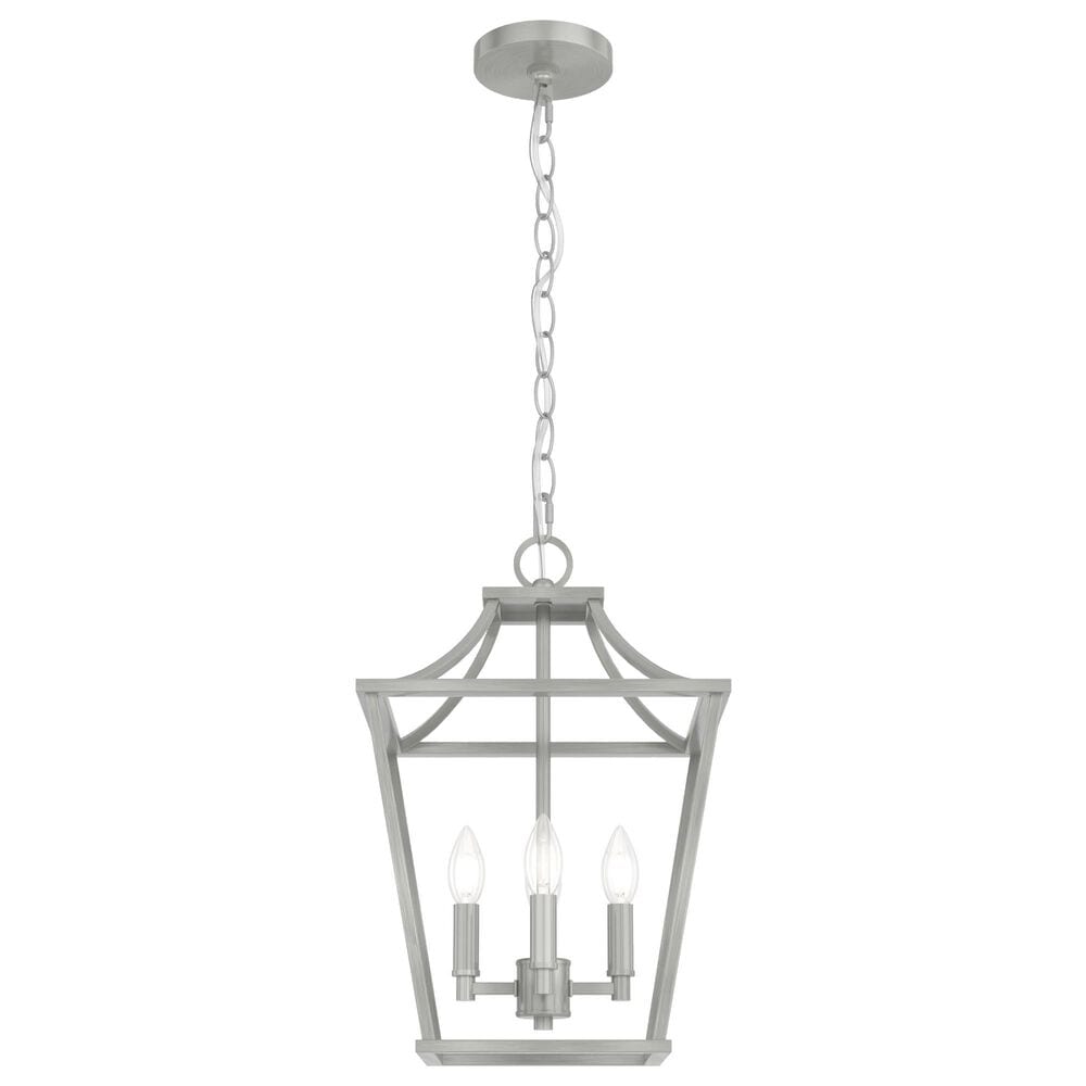 Hunter Laurel Ridge 12" 4-Light Lantern Pendant in Brushed Nickel, , large