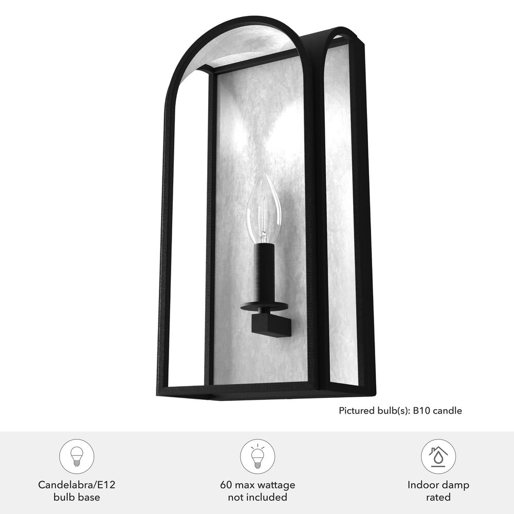 Hunter Dukestown 1-Light Wall Sconce in Natural Iron and Gold Leaf, , large
