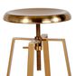 Flash Furniture Toledo Swivel Adjustable Barstool in Gold, , large