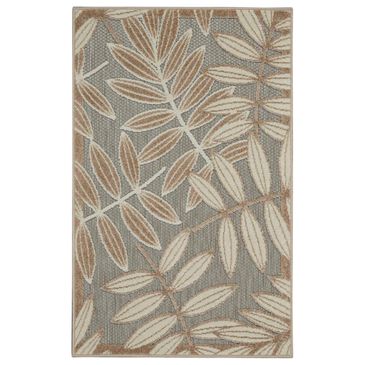Nourison Aloha Tropical 2"8" x 4" Natural Indoor/Outdoor Area Rug, , large