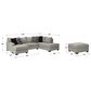 Ashley Megginson 3-Piece Left Facing U-Shaped Sectional with Sofa Chaise and Storage Ottoman in Storm, , large