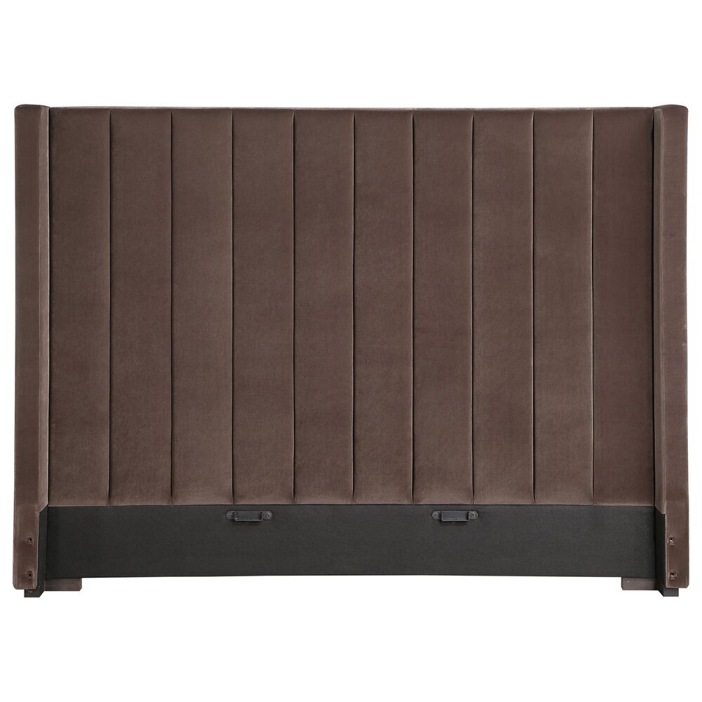 Crystal City Pearson King Upholstered Bed in Chocolate, , large