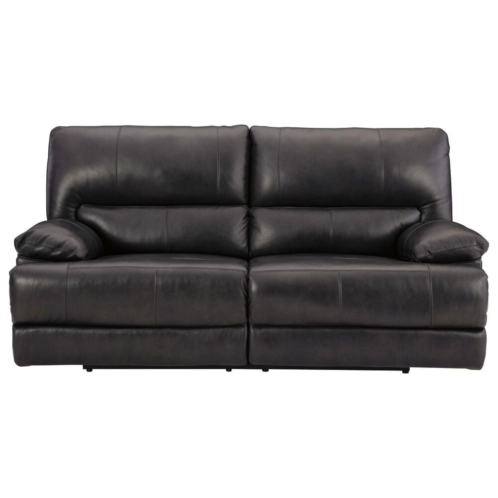 Ashley Mountainous Power Reclining Sofa with Adjustable Headrest in Eclipse, , large