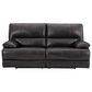 Ashley Mountainous Power Reclining Sofa with Adjustable Headrest in Eclipse, , large