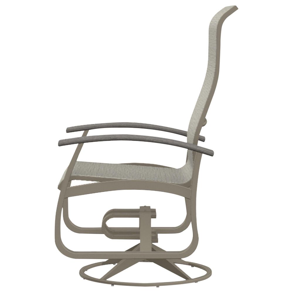 Telescope Casual Furniture Montego Supreme Height Patio Swivel Rocker with Polymer Accents in Smoke, , large