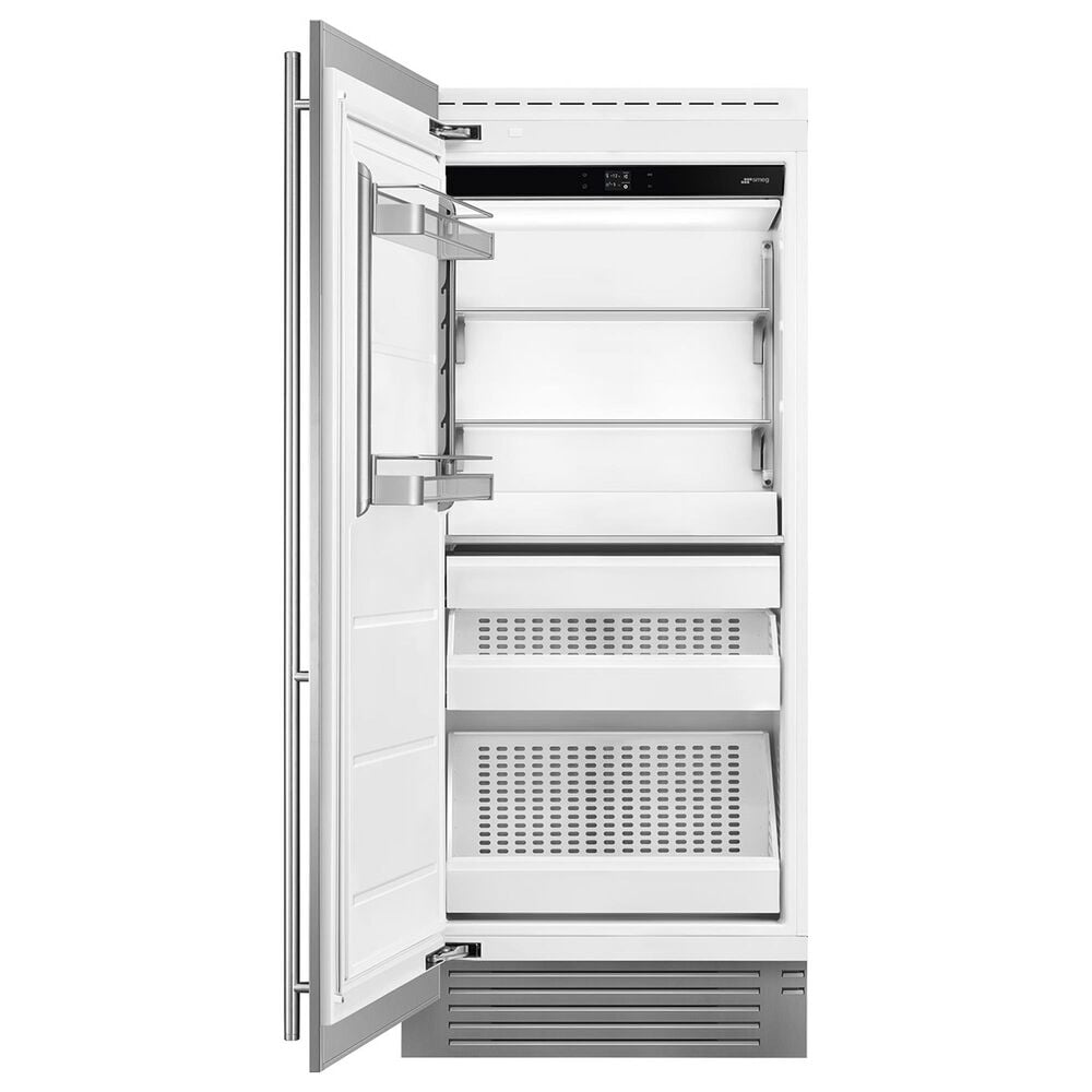 SMEG 20.1 Cu. Ft. Built-In Left Hinge Freezer in Stainless Steel, , large