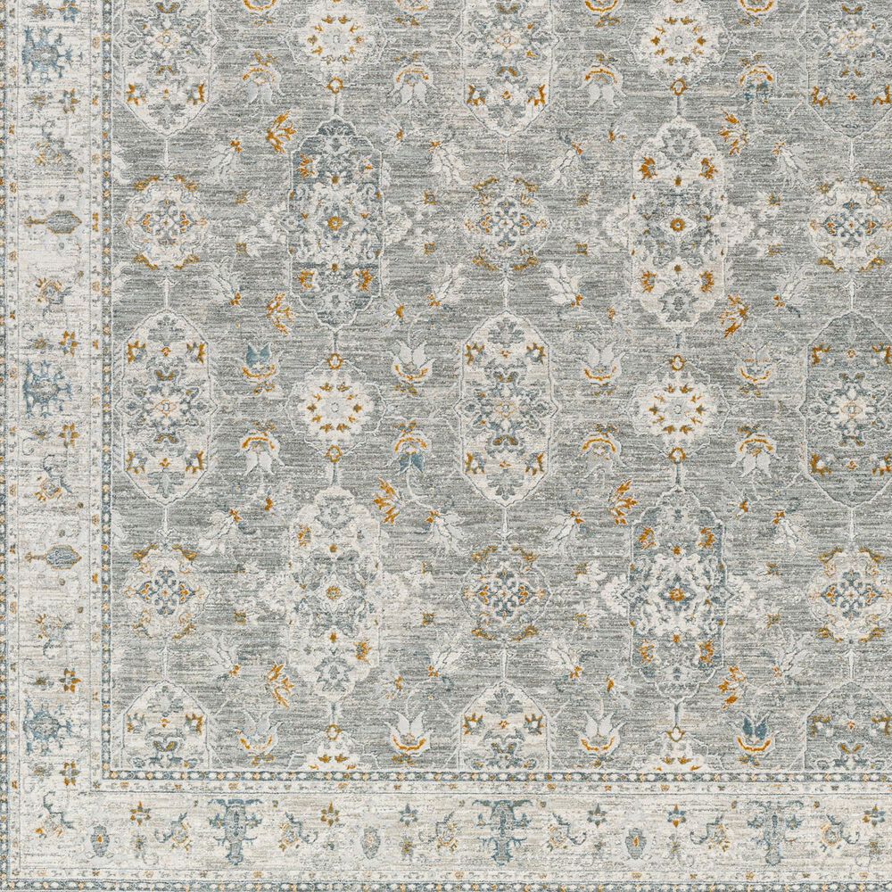 Surya Dresden Gray, White, Medium Gray, Mustard, Light Slate and Denim 7'10" x 10'2" Area Rug, , large