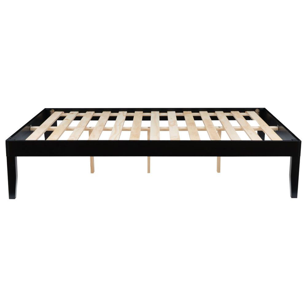 Linon Home Decor Polly Full Platform Bed in Bold Black, , large