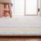 Safavieh Kids Playhouse Geometric 5"5" x 7"7" Ivory and Blue Rug, , large