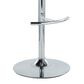 LumiSource Diana Adjustable Barstool with Black Faux Leather Upholstery in Chrome (Set of 2), , large