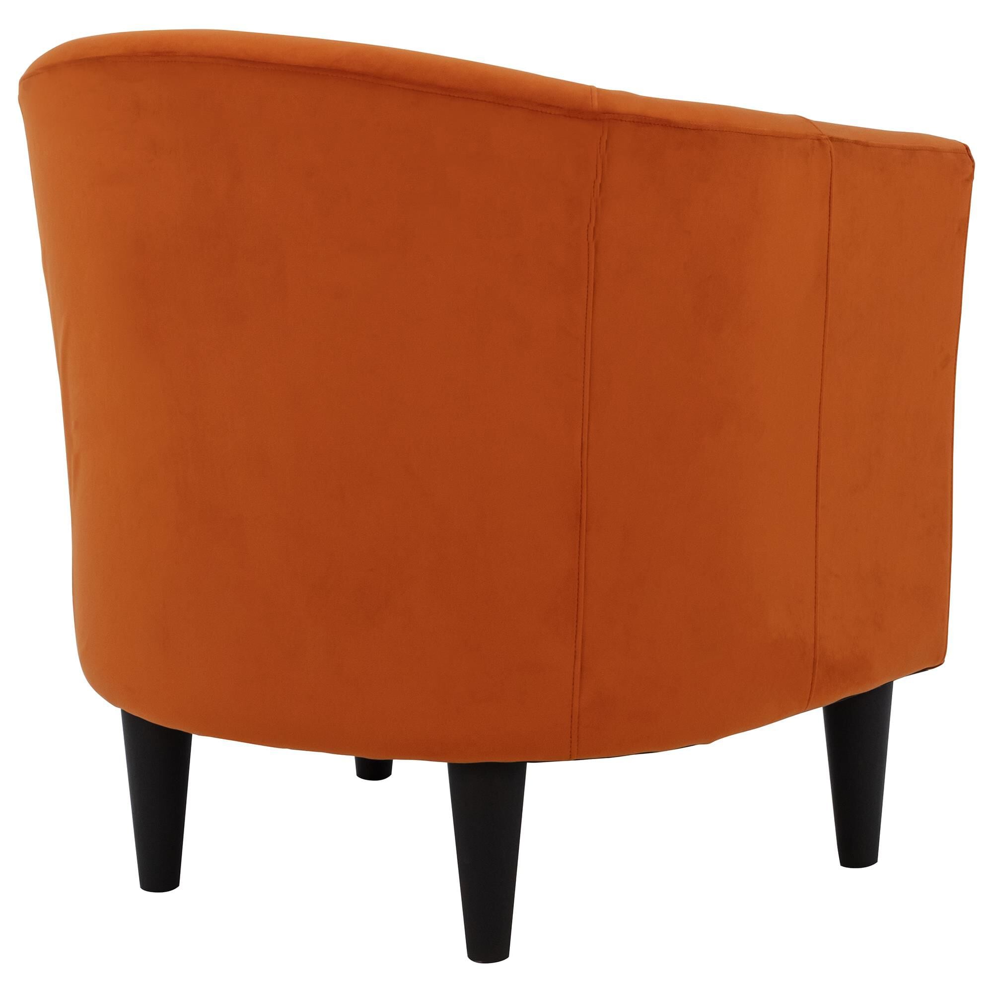 Orange velvet 2025 chair