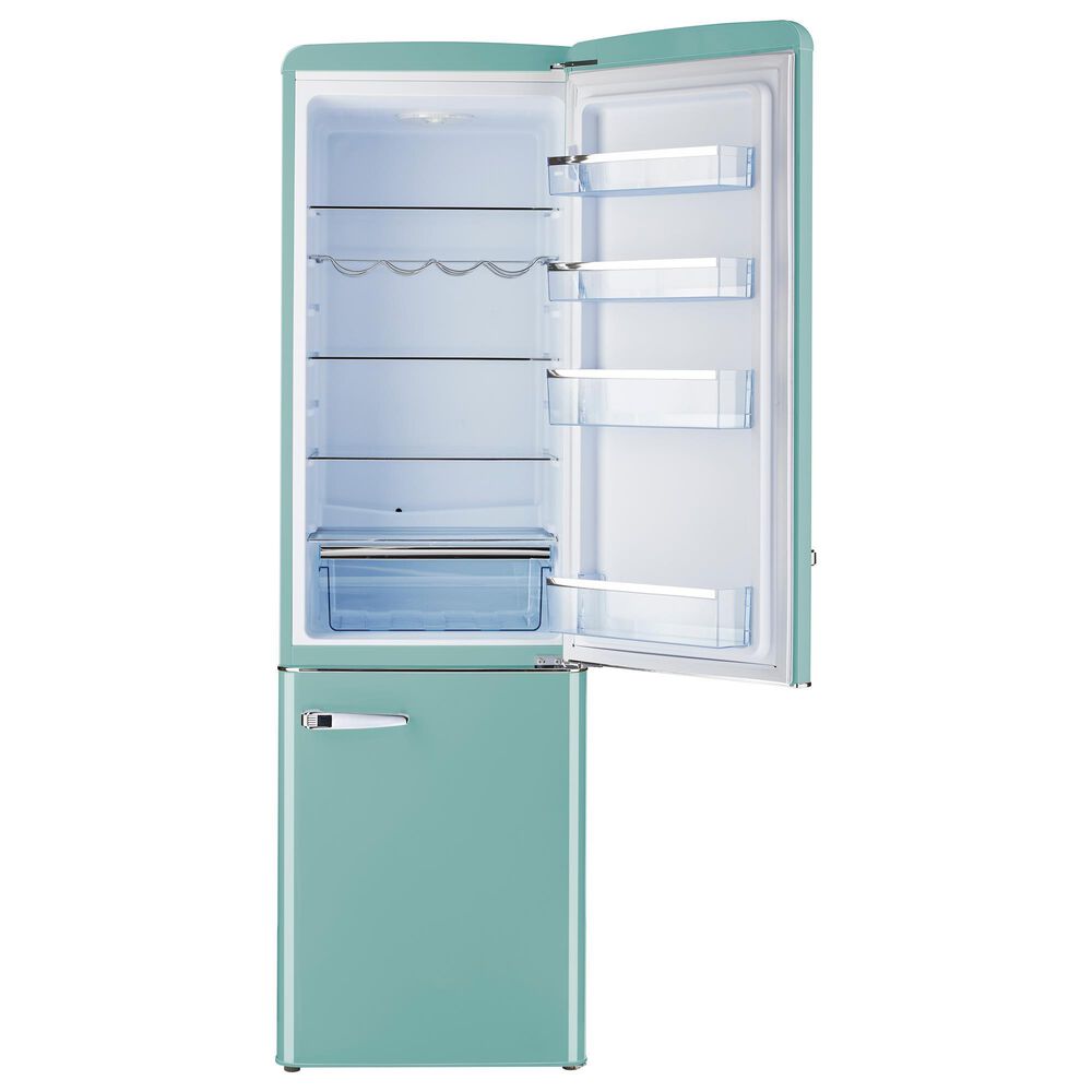 Unique Appliances Classic Retro 9 Cu. Ft. Bottom Freezer Regfrigerator In Ocean Mist Turquoise, , large