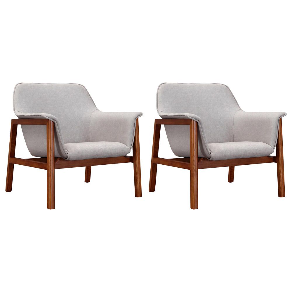 Dayton Miller Accent Chair in Grey (Set of 2), , large