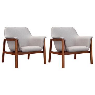 Dayton Miller Accent Chair in Grey (Set of 2), , large