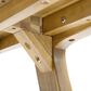 Hearth and Haven Outdoor 71" Rectangular Dining Table in Teak - Table Only, , large