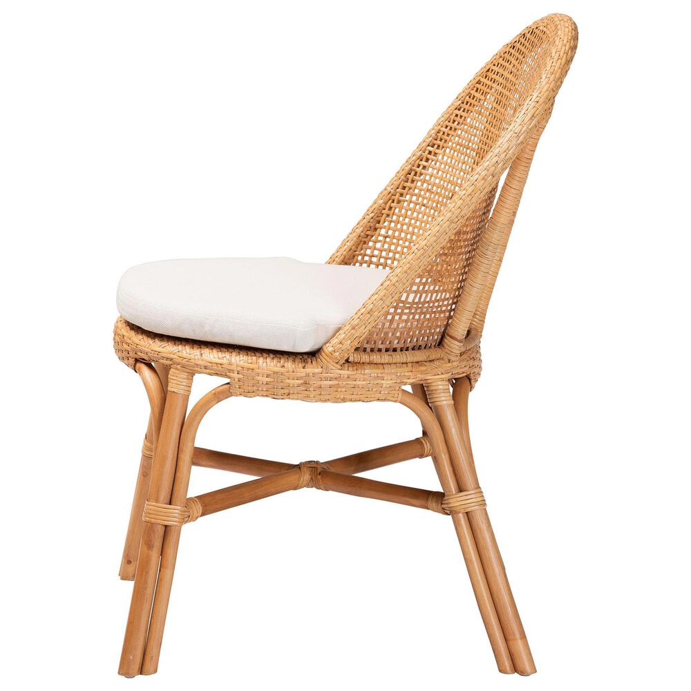Baxton Studio Daniela Side Chair in Light Honey, , large
