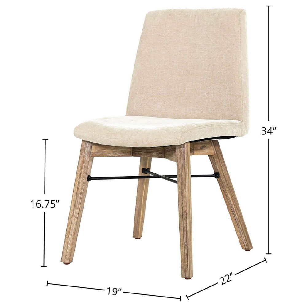 LH Imports Gia Upholstered Side Chair in Sand, , large