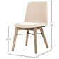LH Imports Gia Upholstered Side Chair in Sand, , large