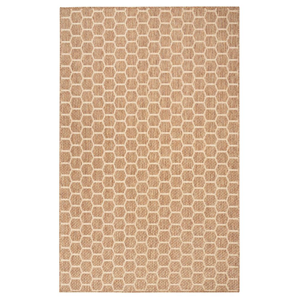 Nourison Twist Reversible 4" x 6" Natural Indoor/Outdoor Area Rug, , large