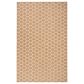 Nourison Twist Reversible 4" x 6" Natural Indoor/Outdoor Area Rug, , large