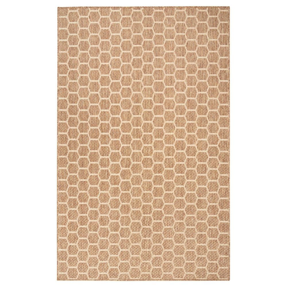 Nourison Twist Reversible 4" x 6" Natural Indoor/Outdoor Area Rug, , large