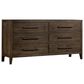 Hawthorne Furniture Norwich King Platform Panel Bed with Dresser and Nightstand in Dark Rustic Oak, , large