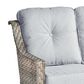 HOMLUX Outdoor Rattan Loveseat with Ergonomic in Gray, , large