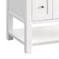 James Martin Vanities Breckenridge 36" Single Bathroom Vanity in Bright White with 3 cm White Zeus Quartz Top and Rectangular Sink, , large